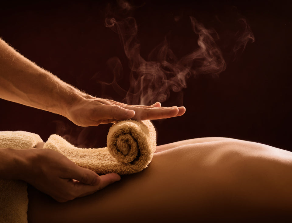 Steam Towel massage treatment